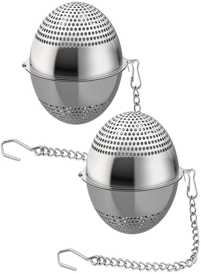 Lyxa SR 2 Pack Food Grade 304 Stainless Steel Mesh Tea Ball 2.1 Inch Tea Infuser Strainer Filter Diffuser for Loose Tea - Image 1